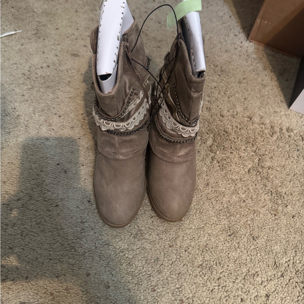 Women's Taupe Ankle Boots